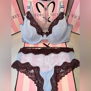 Victoria's Secret Bra Tease Unlined 36DDD Medium cheeky Panty